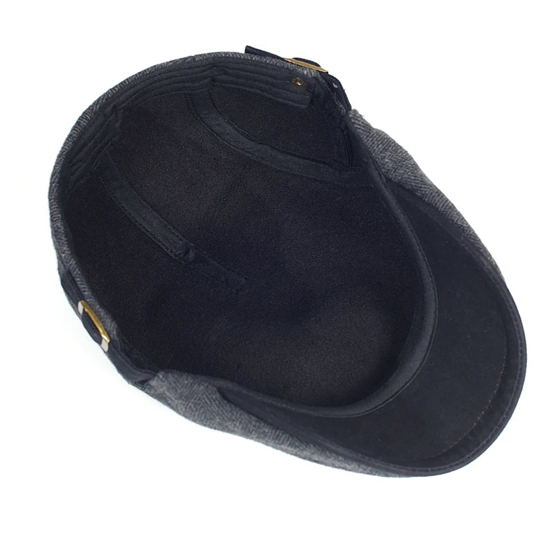 Westbury™ | Moderne Flat Cap med sildebensmønster til mænd