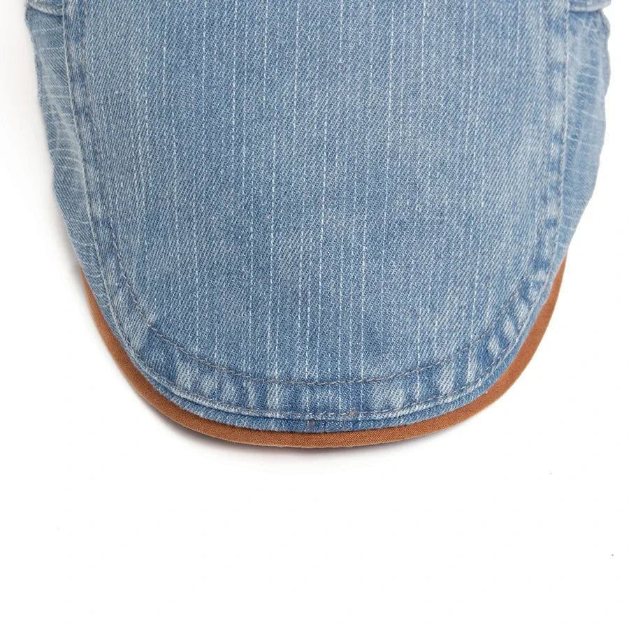 Diego™ | Premium Flat Cap i Denim