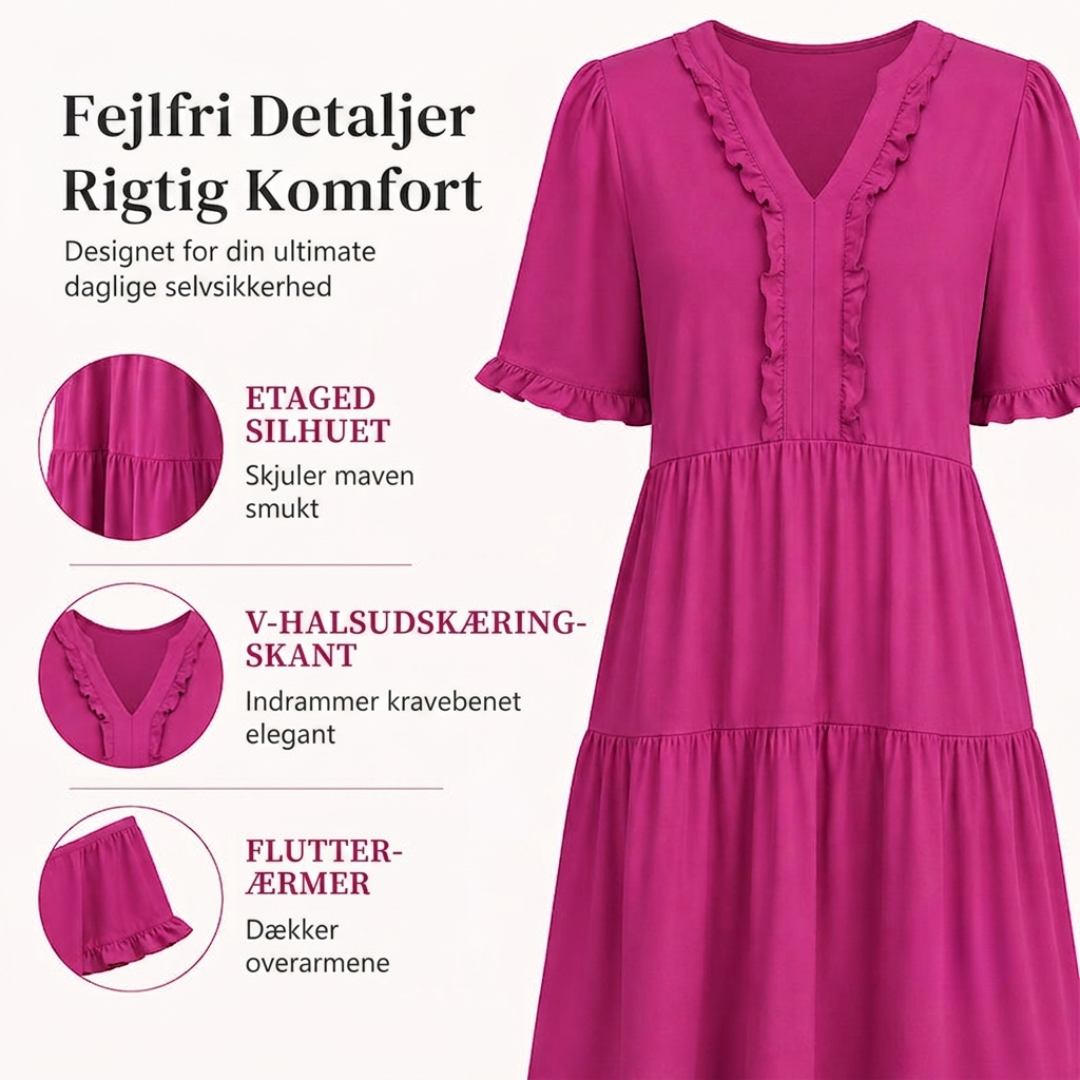 Vivienne | Flæsekjoler med V-udskæring