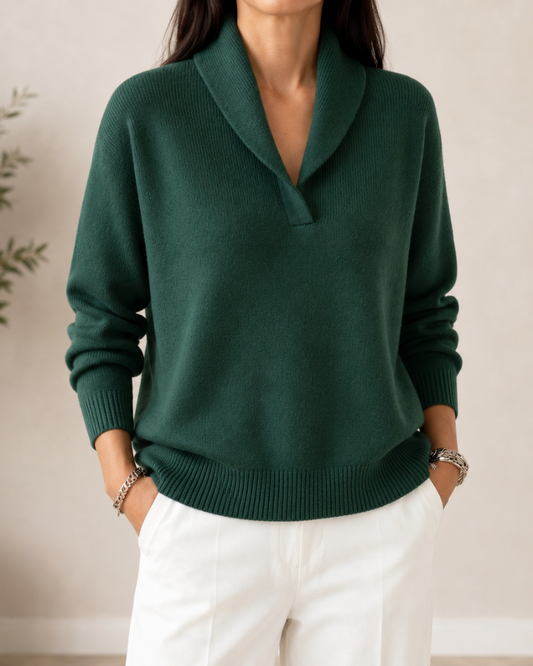 Victoria | Blød V-hals Sweater