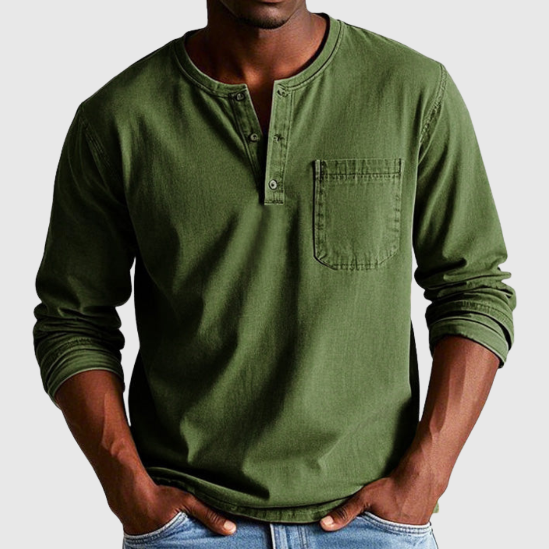 Harry | Vintage Henley-Longsleeve