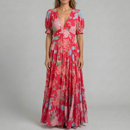Valentina | Elegant blomstret kjole