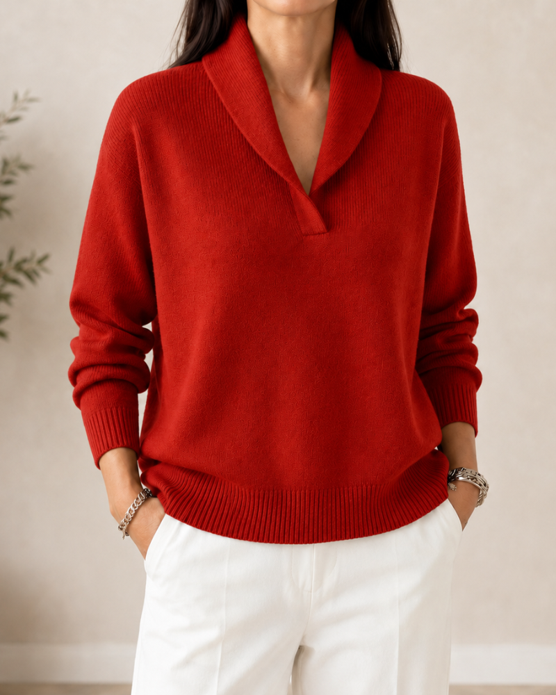 Victoria | Blød V-hals Sweater