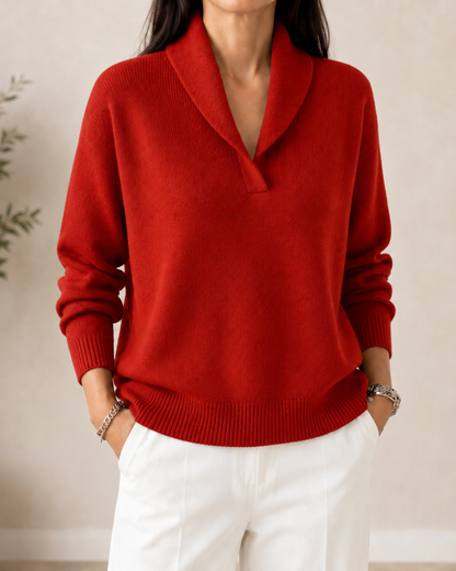 Victoria | Blød V-hals Sweater