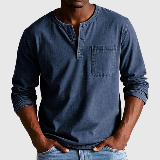 Harry | Vintage Henley-Longsleeve
