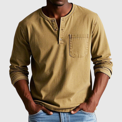 Harry | Vintage Henley-Longsleeve