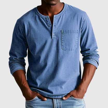 Harry | Vintage Henley-Longsleeve