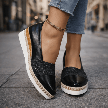 Mirabelle | Luksuriøse Glitter Wedge Sneakers