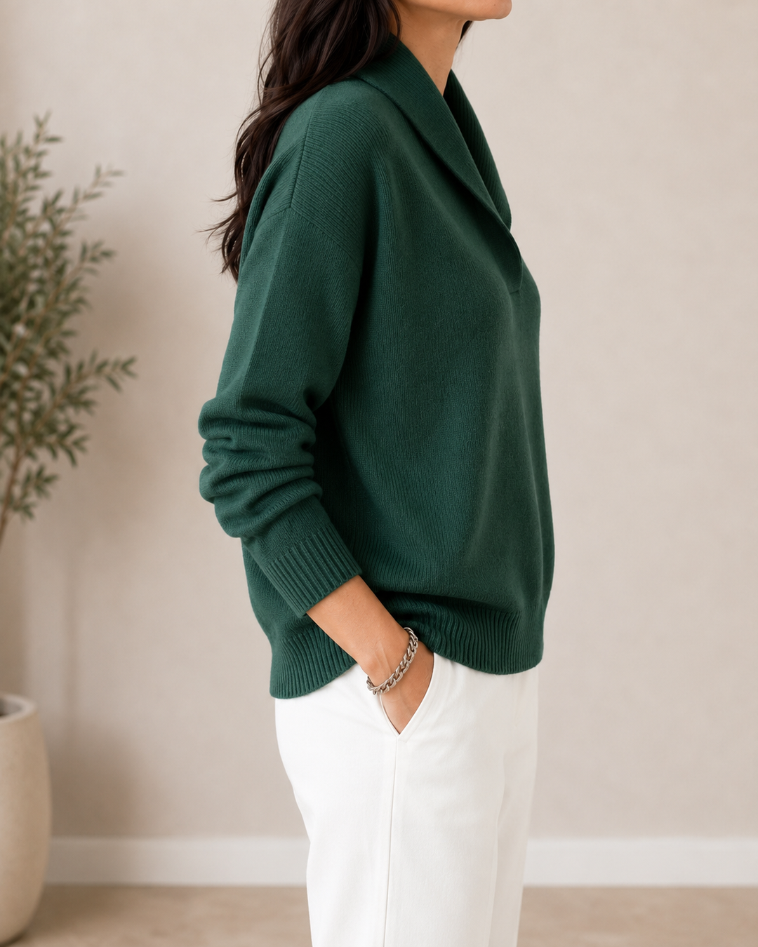 Victoria | Blød V-hals Sweater