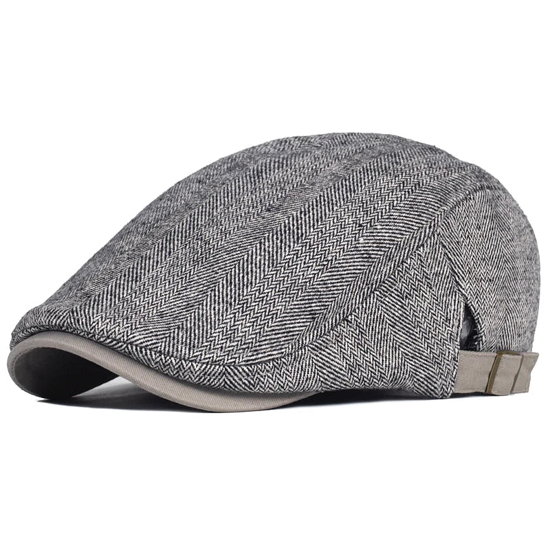 Westbury™ | Moderne Flat Cap med sildebensmønster til mænd