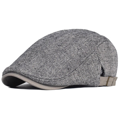 Westbury™ | Moderne Flat Cap med sildebensmønster til mænd