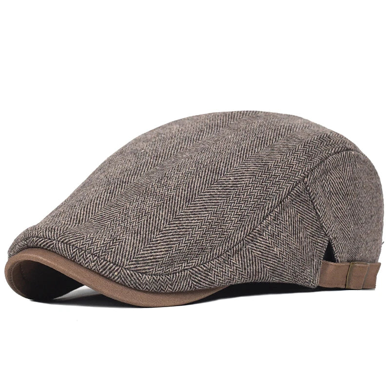 Westbury™ | Moderne Flat Cap med sildebensmønster til mænd