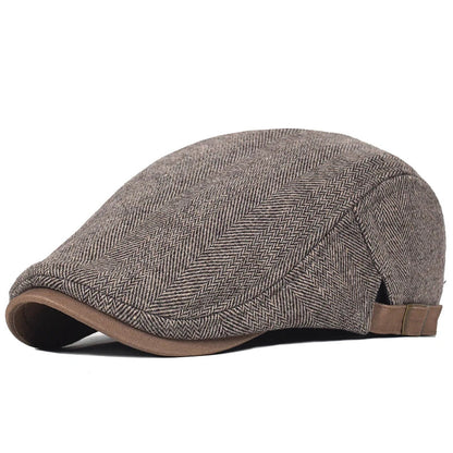 Westbury™ | Moderne Flat Cap med sildebensmønster til mænd