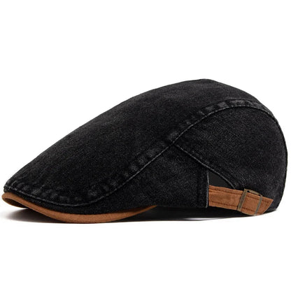 Diego™ | Premium Flat Cap i Denim