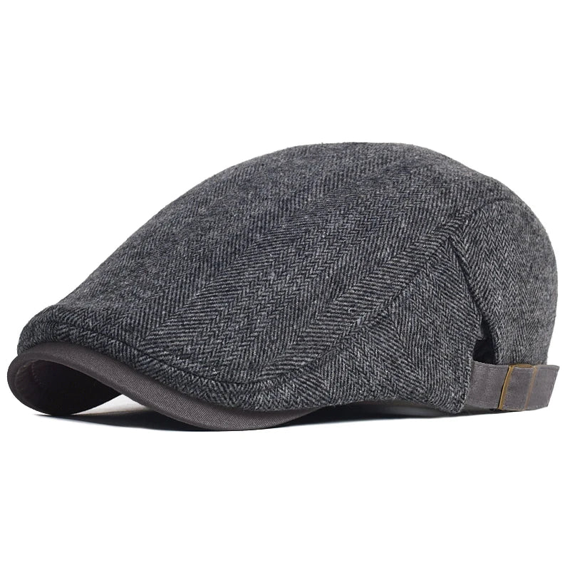 Westbury™ | Moderne Flat Cap med sildebensmønster til mænd