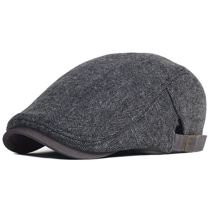 Westbury™ | Moderne Flat Cap med sildebensmønster til mænd