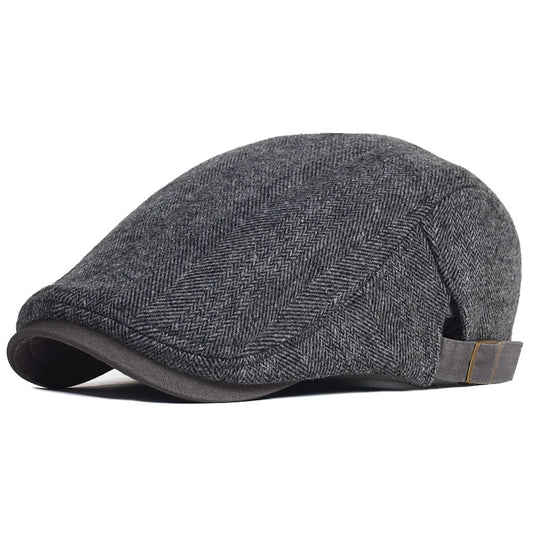 Westbury™ | Moderne Flat Cap med sildebensmønster til mænd
