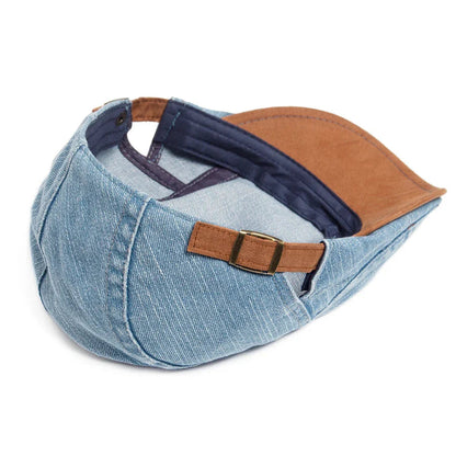 OLIVER™ | Klassisk Denim Flat Cap