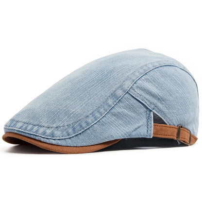 Diego™ | Premium Flat Cap i Denim