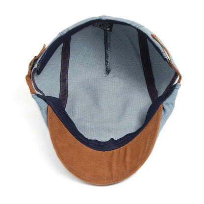 Diego™ | Premium Flat Cap i Denim